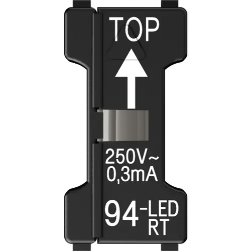 JUNG 94-LED RT LED-lampje voor serieschakelaar 110-250V 0,3 mA rood