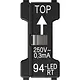 JUNG 94-LED RT LED-lampje voor serieschakelaar 110-250V 0,3 mA rood