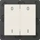 JUNG ENO A 595-01 EnOcean radiografische wandzender 4-kanaals met symbolen 0-1 A-range creme