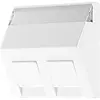 JUNG A 569-30 BF PL WW centraalplaat voor montage adapter 30 graden met tekstvenster A-range alpine wit