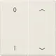 JUNG ENO LS 995 P01 EnOcean draadloze wandzender 4-kanaals met 0-1 en pijlsymbolen LS990 creme