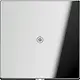 JUNG GCR 2990 A centraalplaat snoer invoer LS990 glanzend chroom