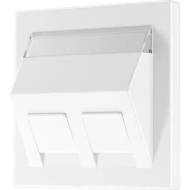 JUNG LS 569-30 BF PL WW centraalplaat voor montage adapter 30 graden LS990 alpine wit
