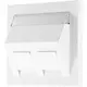 JUNG LS 569-30 BF PL WW centraalplaat voor montage adapter 30 graden LS990 alpine wit