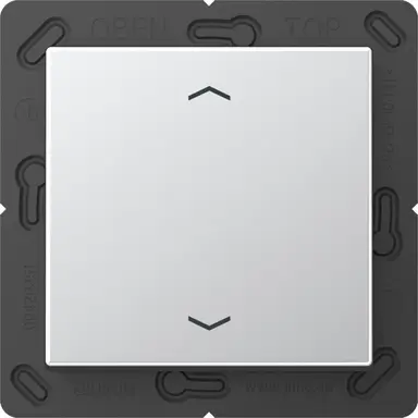 JUNG ENO A 590 P AL EnOcean draadloze wandzender 2-kanaals met pijlsymbolen A-range aluminium