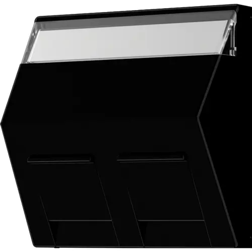 JUNG A 569-30 BF PL SW centraalplaat voor montage adapter 30 graden met tekstvenster A-range zwart glans