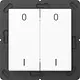 JUNG ENO A 595-01 WW EnOcean radiografische wandzender 4-kanaals met symbolen 0-1 A-range alpine wit