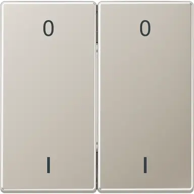 JUNG ENO ES 2995-01-L EnOcean draadloze wandzender 4-kanaals met symbolen 0-1 LS990 edelstaal