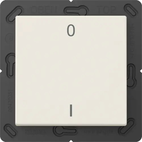 JUNG ENO A 590-01 EnOcean draadloze wandzender 2-kanaals met symbolen 0-1 A-range creme