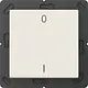 JUNG ENO A 590-01 EnOcean draadloze wandzender 2-kanaals met symbolen 0-1 A-range creme