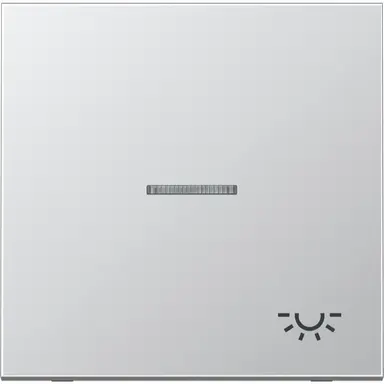 JUNG AL 2990 KO5 L schakelwip met lichtsymbool en controlevenster LS990 aluminium