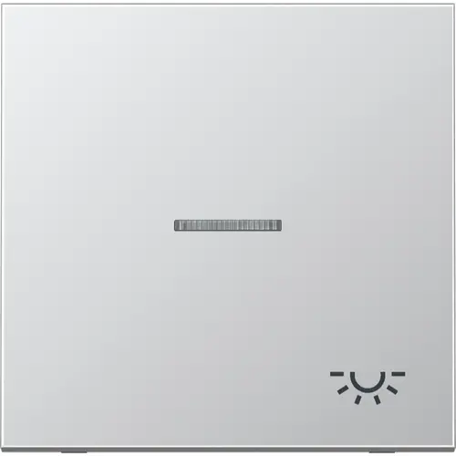 JUNG AL 2990 KO5 L schakelwip met lichtsymbool en controlevenster LS990 aluminium