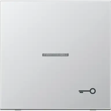 JUNG AL 2990 KO5 T schakelwip met sleutelsymbool en controlevenster LS990 aluminium
