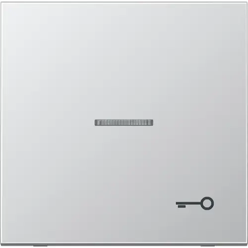 JUNG AL 2990 KO5 T schakelwip met sleutelsymbool en controlevenster LS990 aluminium