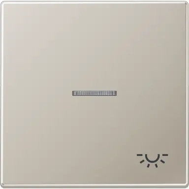 JUNG ES 2990 KO5 L schakelwip met lichtsymbool en controlevenster LS990 edelstaal
