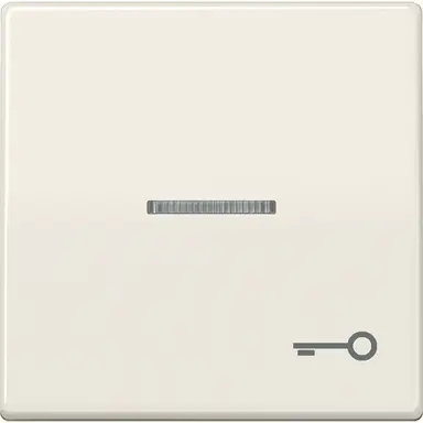 JUNG AS 591 KO5T schakelwip met sleutelsymbool en controlevenster creme