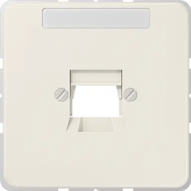 JUNG 569-1 NWE afdekking 1-voudig modulair jack + draagring CD500 creme