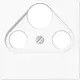JUNG A 561 BFPLSAT WW centraalplaat coax/sat A-range alpine wit