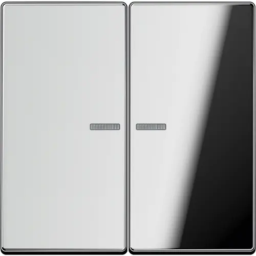 JUNG GCR 2995 KO5 schakelwip 2-voudig met controlevenster LS990 glanzend chroom