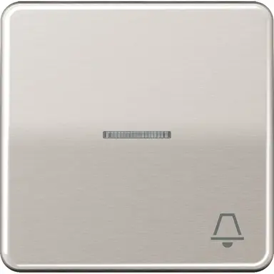 JUNG CD 590 KO5K PT schakelwip met belsymbool en controlevenster CD500 platina