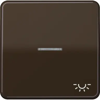 JUNG CD 590 KO5L BR schakelwip met lichtsymbool en controlevenster CD500 bruin