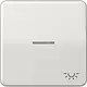JUNG CD 590 KO5L LG schakelwip met lichtsymbool en controlevenster CD500 lichtgrijs