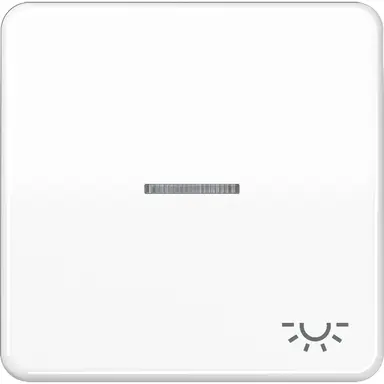 JUNG CD 590 KO5L WW schakelwip met controlevenster met lichtsymbool CD500 alpine wit