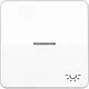 JUNG CD 590 KO5L WW schakelwip met controlevenster met lichtsymbool CD500 alpine wit