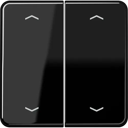 JUNG CD 595 MP SW schakelwip 2-voudig met pijlsymbolen CD500 zwart glans