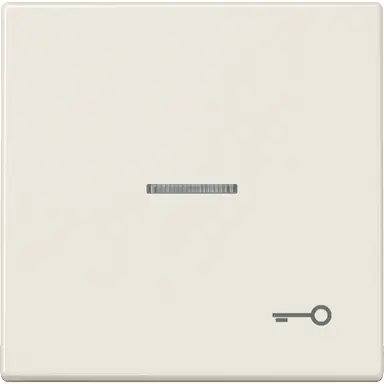 JUNG LS 990 KO5 T schakelwip met sleutelsymbool en controlevenster LS990 creme