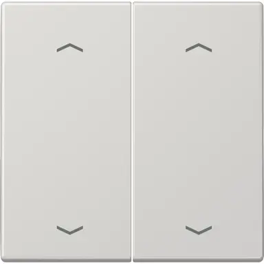 JUNG LS 995 MP LG 2-voudige wip met dubbele pijlsymbolen LS990 lichtgrijs