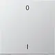 JUNG ENO AL 2990-01-L EnOcean draadloze wandzender 2-kanaals met symbolen 0-1 LS990 aluminium