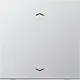 JUNG ENO AL 2990 P-L EnOcean draadloze wandzender 2-kanaals met pijlsymbolen LS990 aluminium