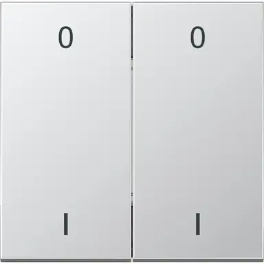 JUNG ENO AL 2995-01-L EnOcean draadloze wandzender 4-kanaals met symbolen 0-1 LS990 aluminium