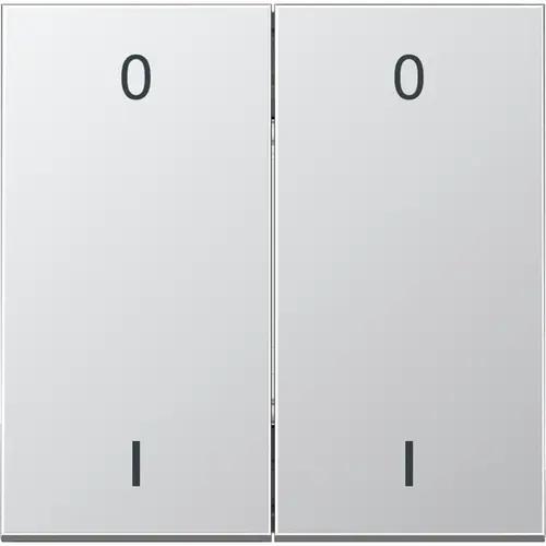 JUNG ENO AL 2995-01-L EnOcean draadloze wandzender 4-kanaals met symbolen 0-1 LS990 aluminium