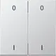 JUNG ENO AL 2995-01-L EnOcean draadloze wandzender 4-kanaals met symbolen 0-1 LS990 aluminium
