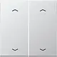 JUNG ENO AL 2995 MP-L EnOcean draadloze wandzender 4-kanaals met pijlsymbolen LS990 aluminium