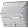JUNG A 569-30 BF PL AL centraalplaat voor montage adapter 30 graden met tekstvenster A-range aluminium