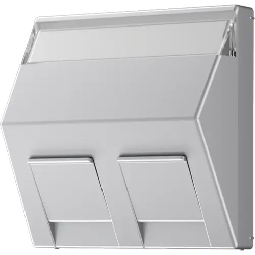 JUNG A 569-30 BF PL AL centraalplaat voor montage adapter 30 graden met tekstvenster A-range aluminium