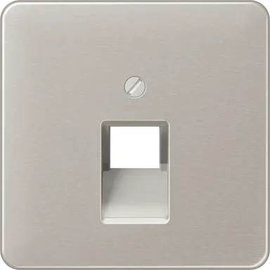 JUNG CD 569-1 UA PT centraalplaat 1-voudig tbv RJ45 wandcontactdoos CD500 platina
