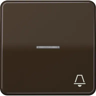 JUNG CD 590 KO5K BR schakelwip met belsymbool en controlevenster CD500 bruin