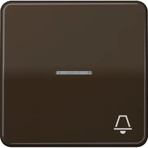 JUNG CD 590 KO5K BR schakelwip met belsymbool en controlevenster CD500 bruin