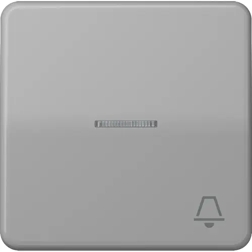 JUNG CD 590 KO5K GR schakelwip met belsymbool en controlevenster CD500 grijs