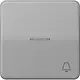 JUNG CD 590 KO5K GR schakelwip met belsymbool en controlevenster CD500 grijs