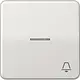 JUNG CD 590 KO5K LG schakelwip met belsymbool en controlevenster CD500 lichtgrijs