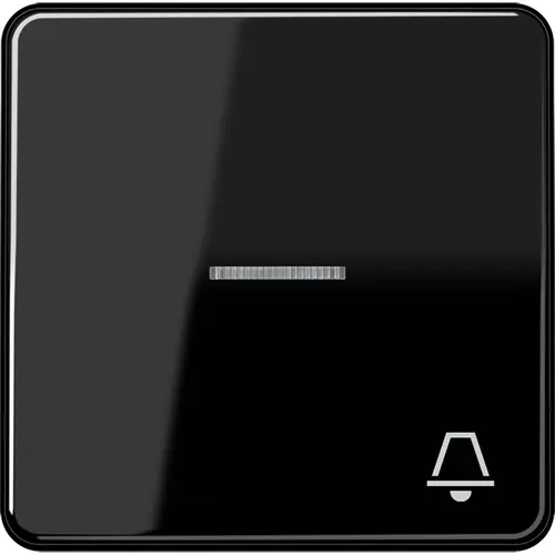 JUNG CD 590 KO5K SW schakelwip met belsymbool en controlevenster CD500 zwart glans