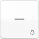 JUNG CD 590 KO5K WW schakelwip met belsymbool en controlevenster CD500 alpine wit