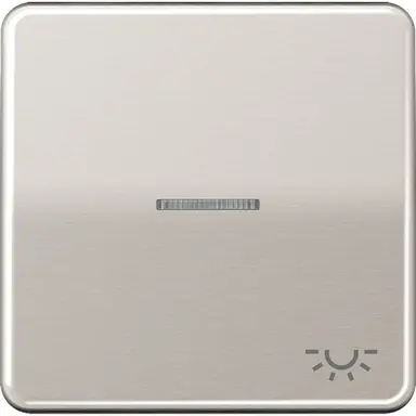 JUNG CD 590 KO5L PT schakelwip met lichtsymbool en controlevenster CD500 platina