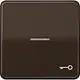 JUNG CD 590 KO5T BR schakelwip met sleutelsymbool en controlevenster CD500 bruin