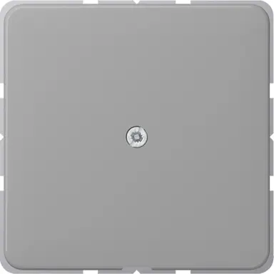 JUNG CD 590 A GR centraalplaat met snoerinvoer en draagring CD500 grijs